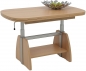 Preview: Couchtisch Colin Buche | Lift | ausziehbar + höhenverstellbar | B/T/H 107-156x67x52-71cm